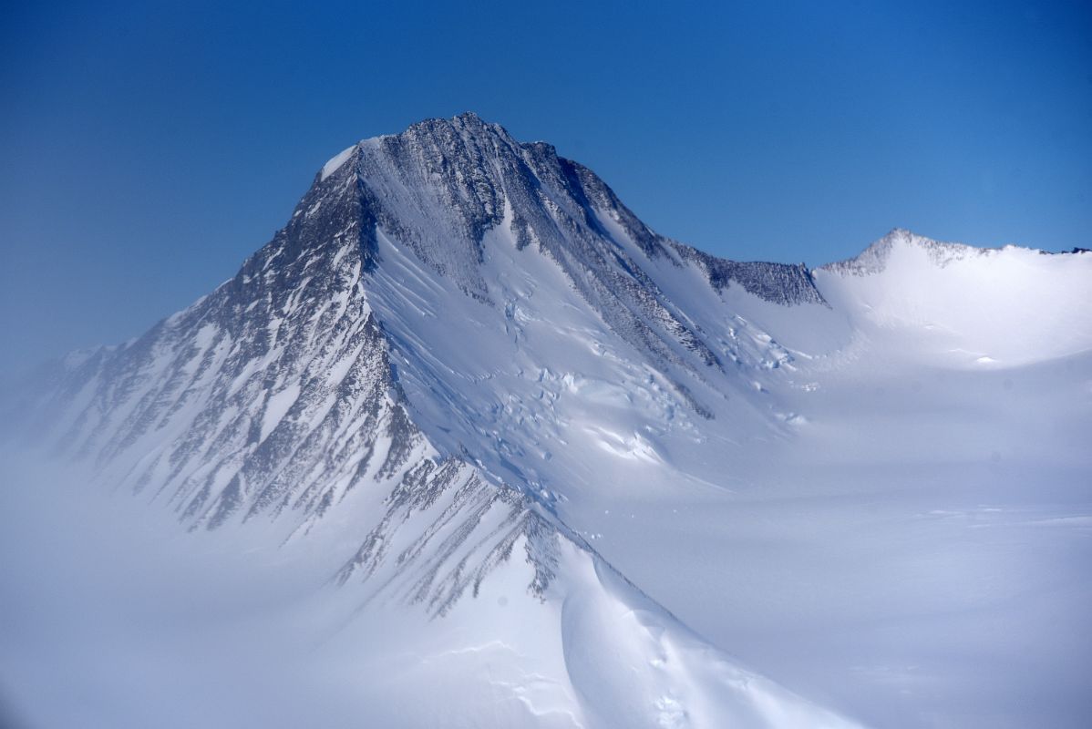 05D Mount Milton Close Up From Airplane Flying From Union Glacier Camp To Mount Vinson Base Camp